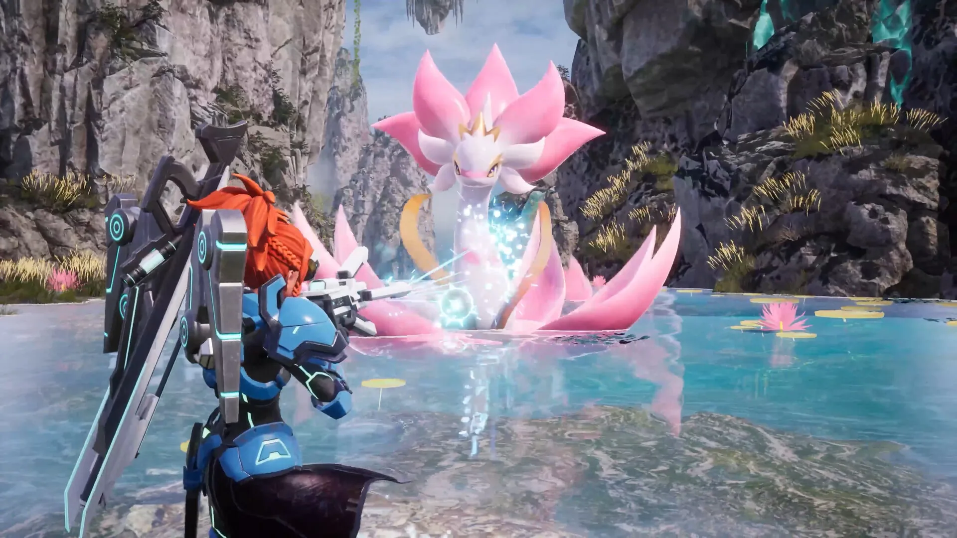 A gameplay scene from Palworld.