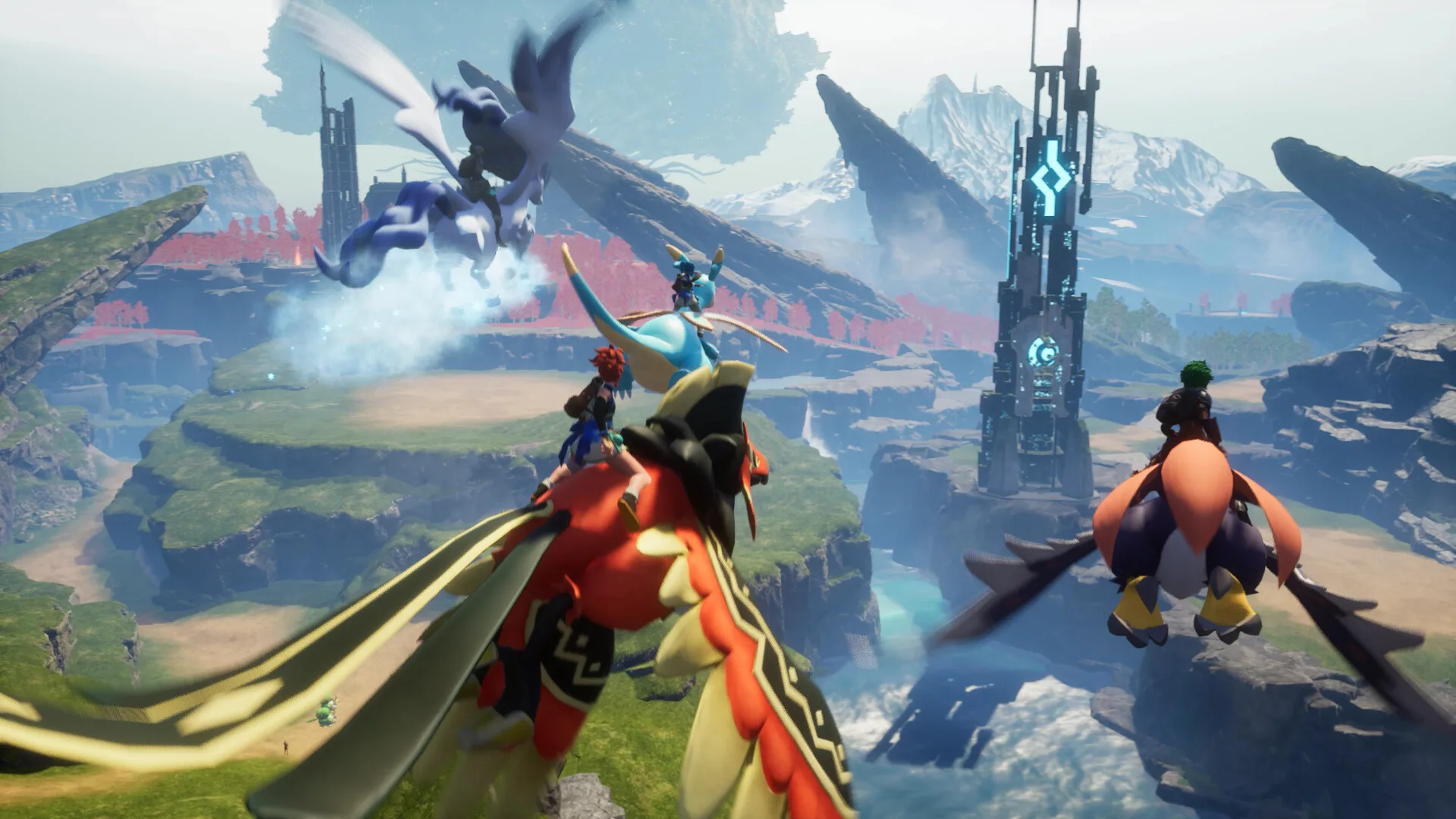 A gameplay scene from Palworld.