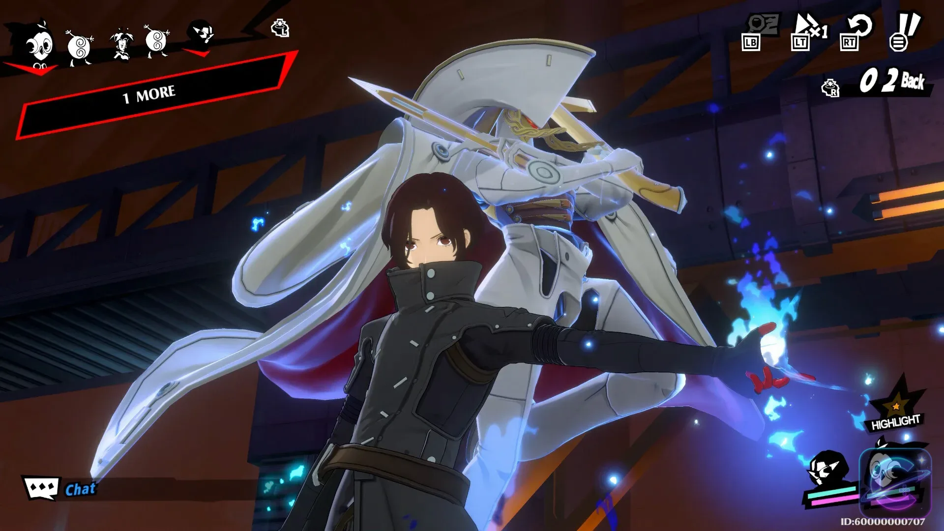 The protagonist explores a modern Tokyo environment in Persona5: The Phantom X.