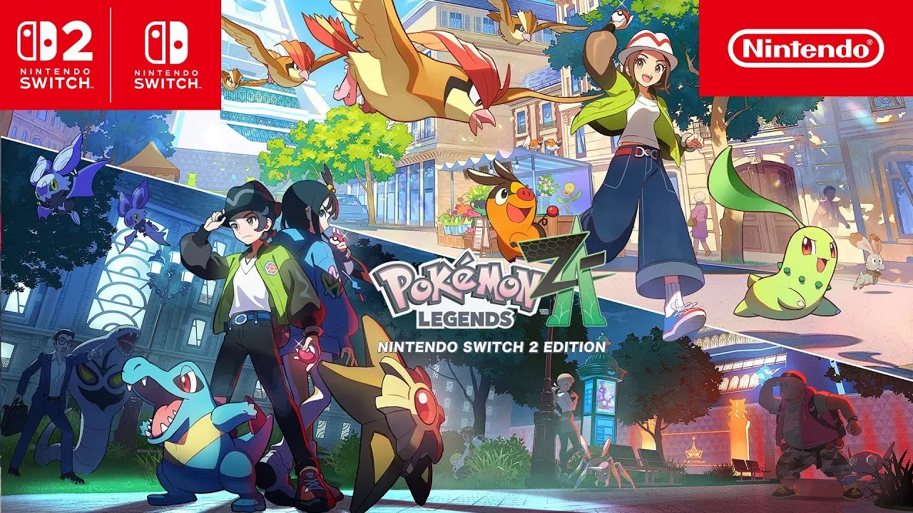 Lumiose City shown in the Pokémon Legends: Z-A Switch 2 Edition trailer