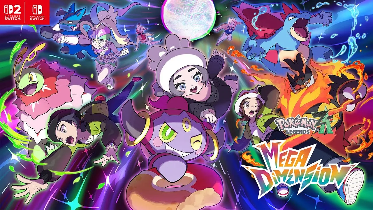 The Mega Dimension shown in the Pokémon Legends: Z-A DLC trailer