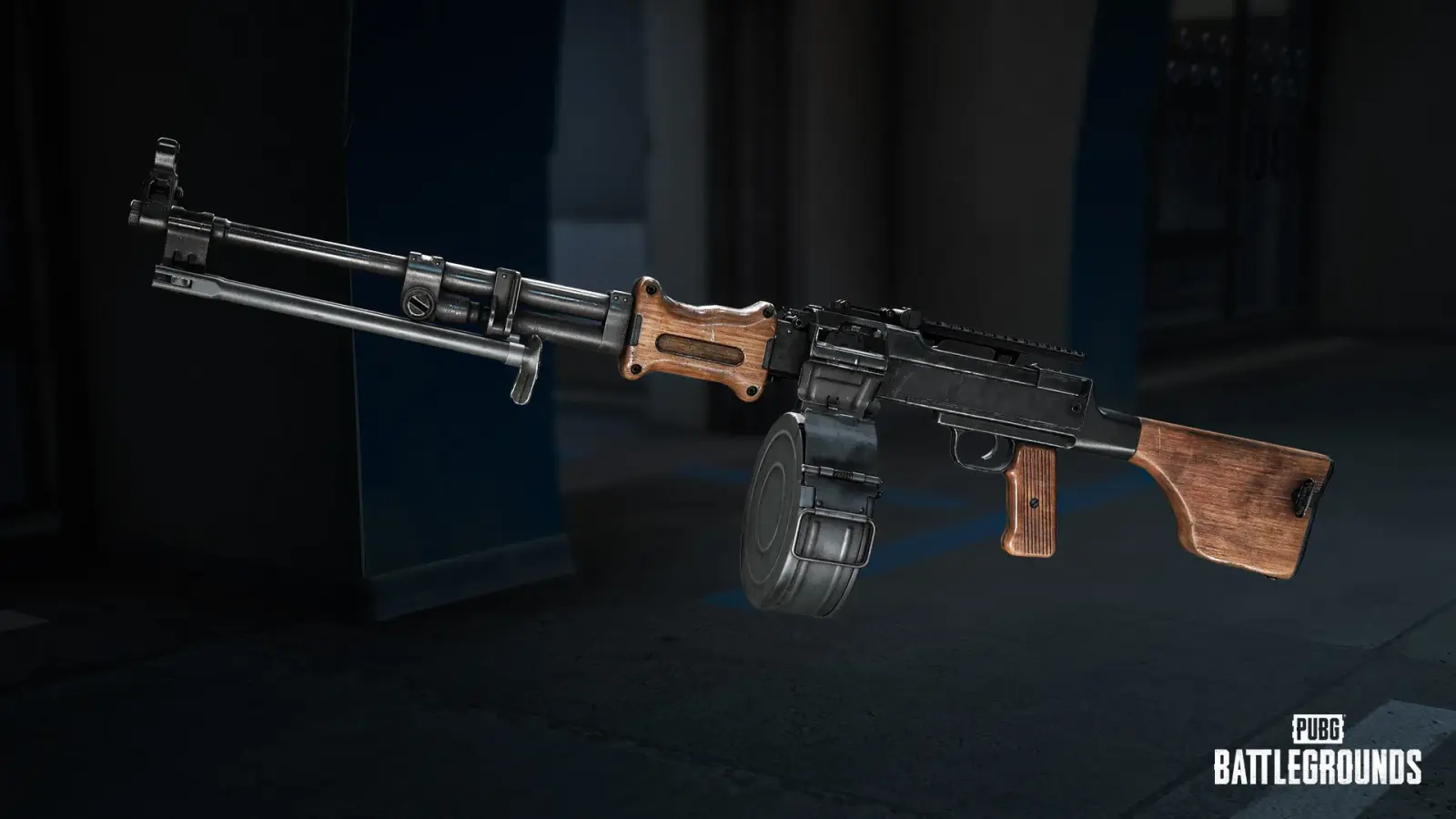 RPD light machine gun displayed with its stats and magazine configuration in PUBG: BATTLEGROUNDS