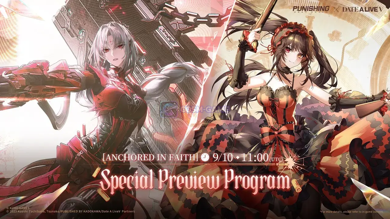 Punishing: Gray Raven Anchored in Faith Preview Livestream artwork for the September 2026 version reveal.