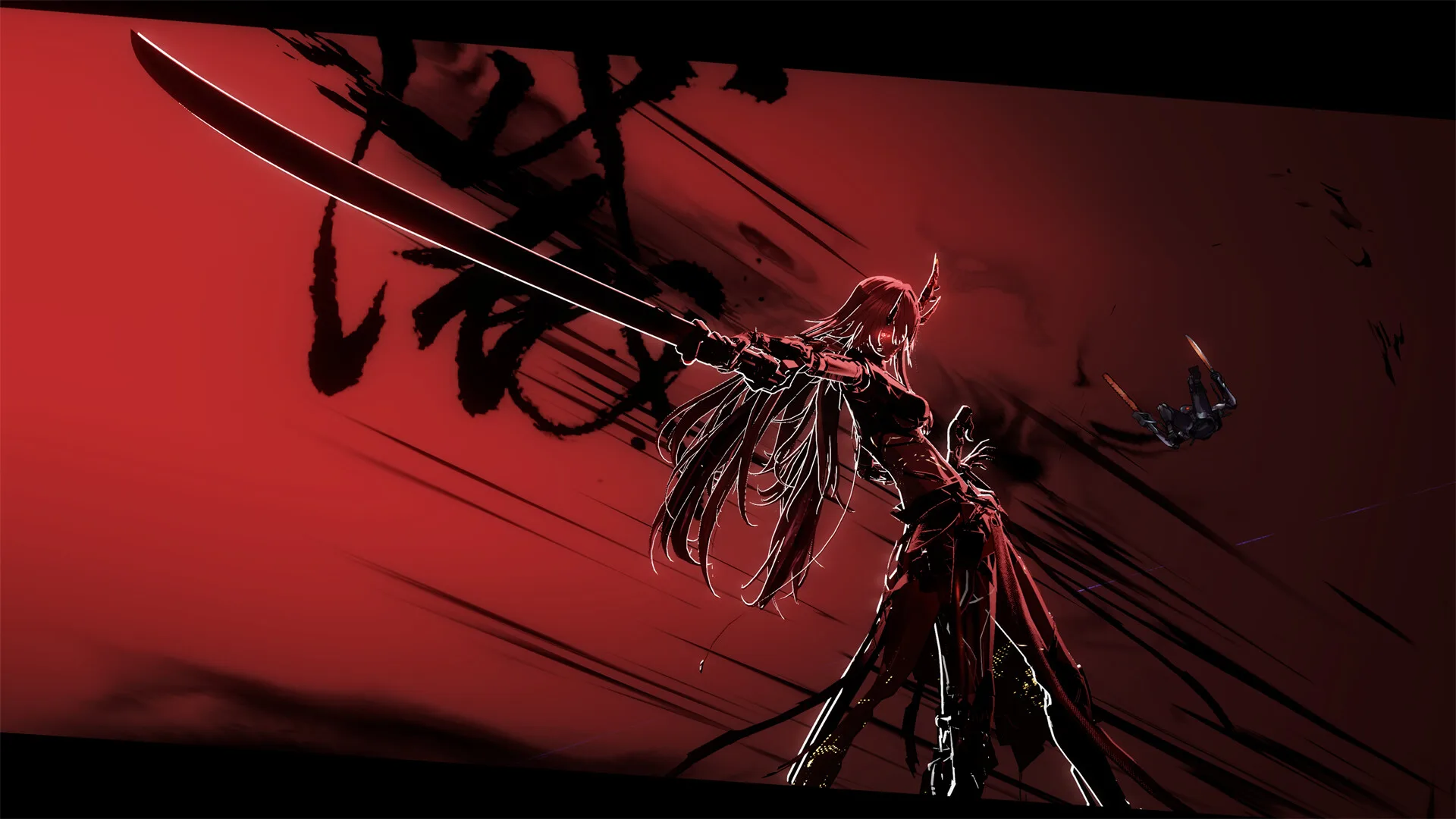 A Punishing: Gray Raven gameplay scene in a futuristic battlefield.