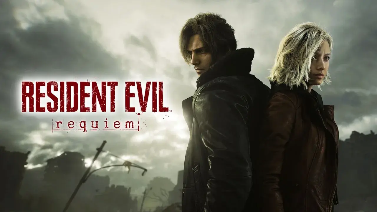 Leon in a darkened corridor in the fourth Resident Evil Requiem trailer