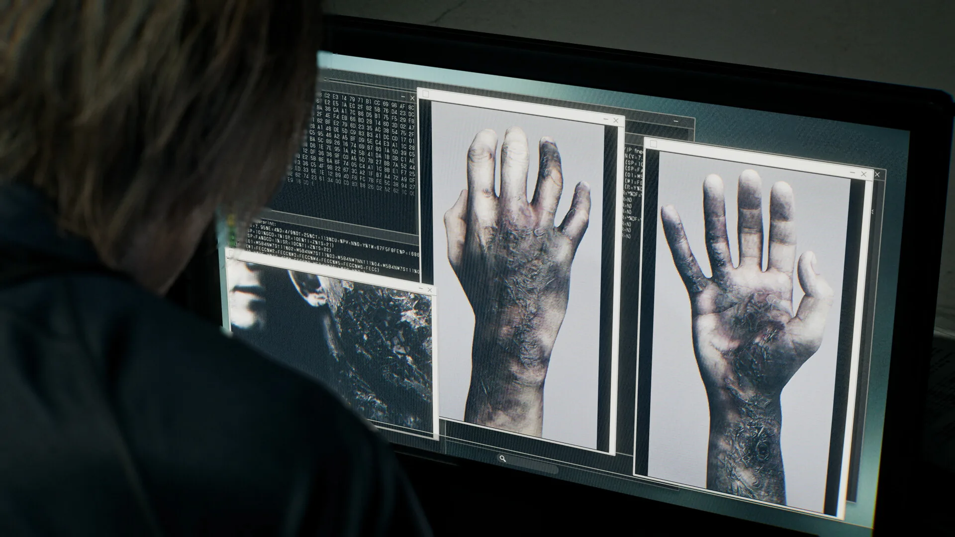 Resident Evil Requiem gameplay illustrating investigation and resource management.