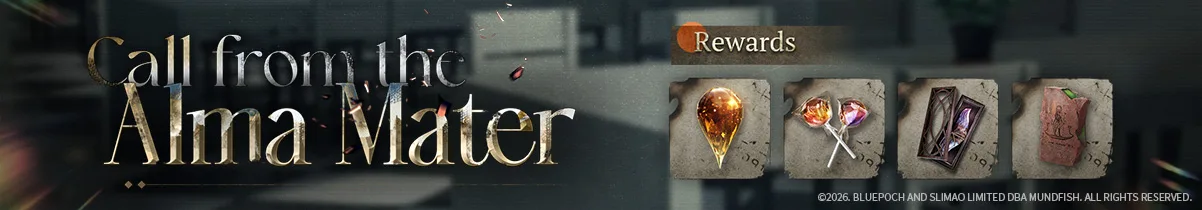 Call from the Alma Mater artwork presents the Version 3.7 teaser event.