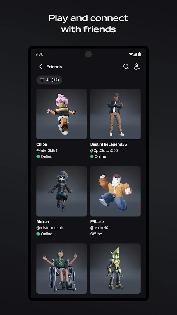 Popular community experiences — official Roblox screenshot (Roblox Corporation)