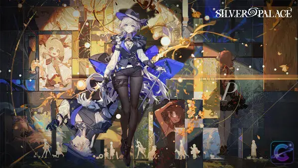 The Detective and characters from Silver Palace arranged across a Victorian fantasy key visual.