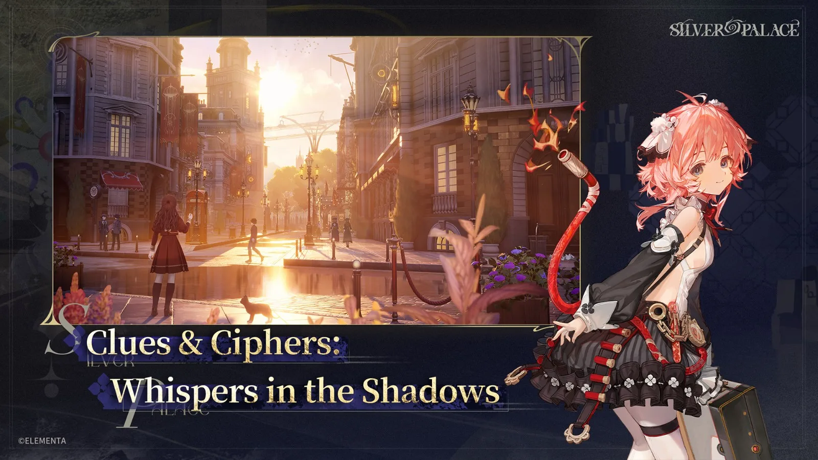 The Detective exploring a Victorian-inspired district of Silvernia.