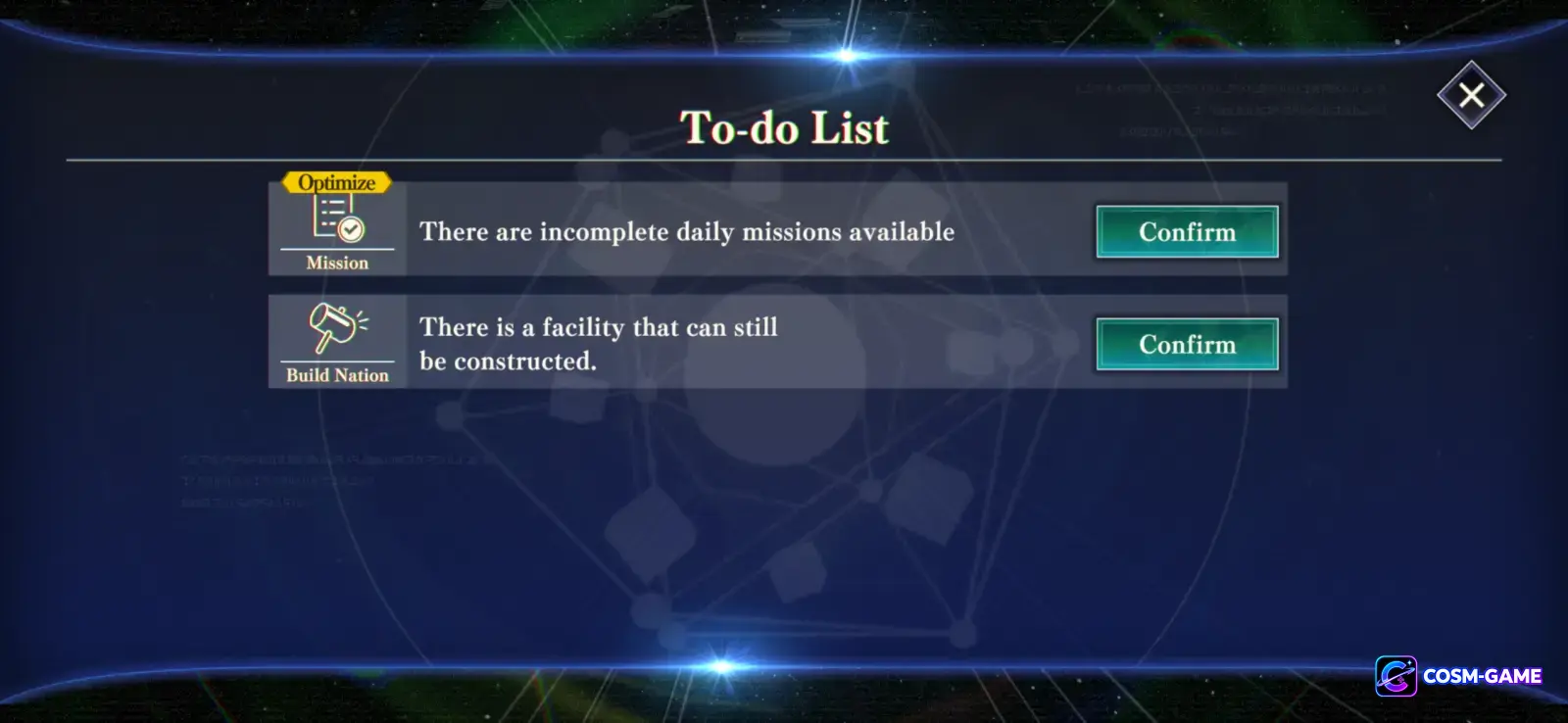 Great Sage displays an in-game guidance response for the Chancellor.