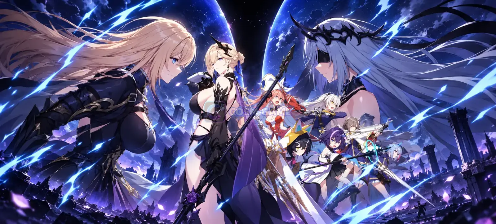 Asherah counters an enemy during a StarSavior turn-based battle.