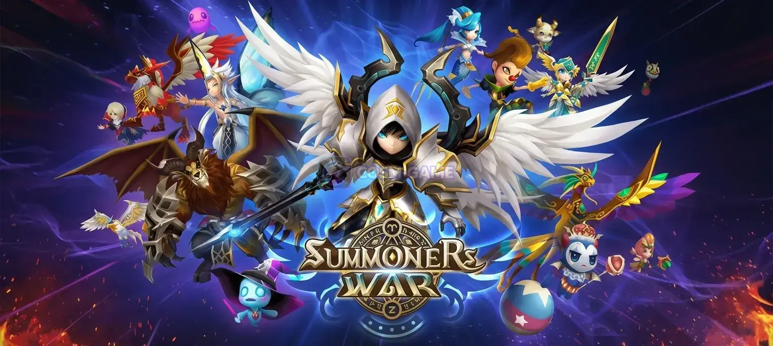 Floating Sky Arena and islands above the clouds in Summoners War: Sky Arena