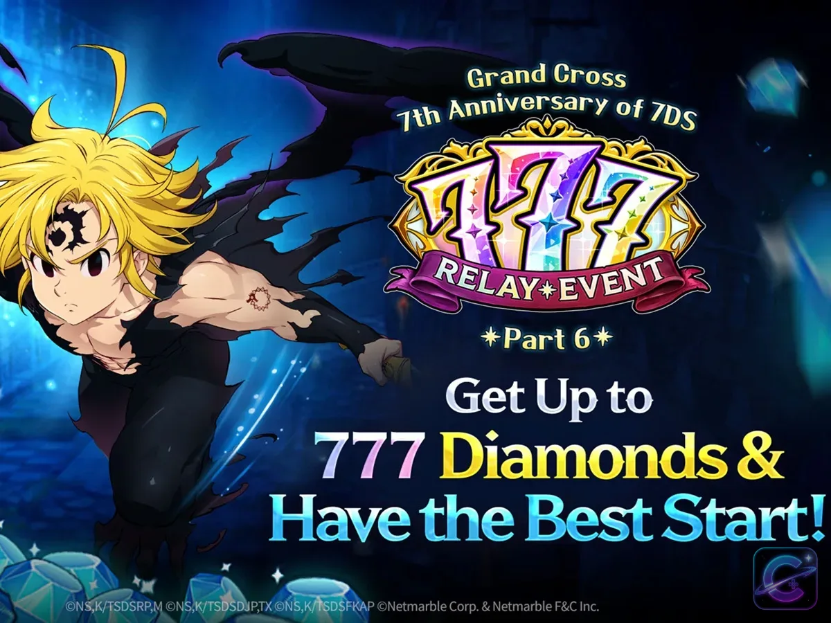 Nemesis Meliodas hero artwork from the 7th Anniversary update