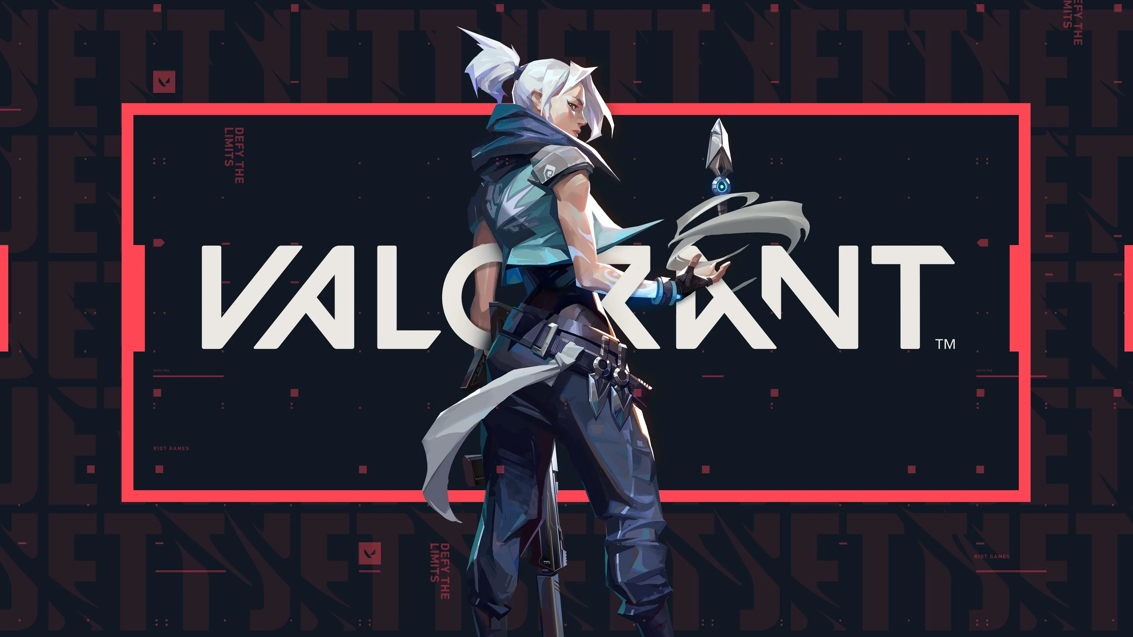 VALORANT agents standing together in the game's signature illustrated art style