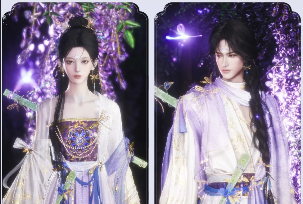 Where Winds Meet Unseen Approach Version 2.0 infographic showing Knowing Hearts outfits, Celestial Rendezvous hairstyles, Entwined Oath pendants, and the Mist-Veiled Pass VFX.